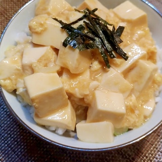絶品☆絹豆腐と卵のあんかけご飯